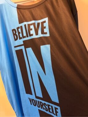 Believe In Yourself Short Sleeve Tee — Blue/Black